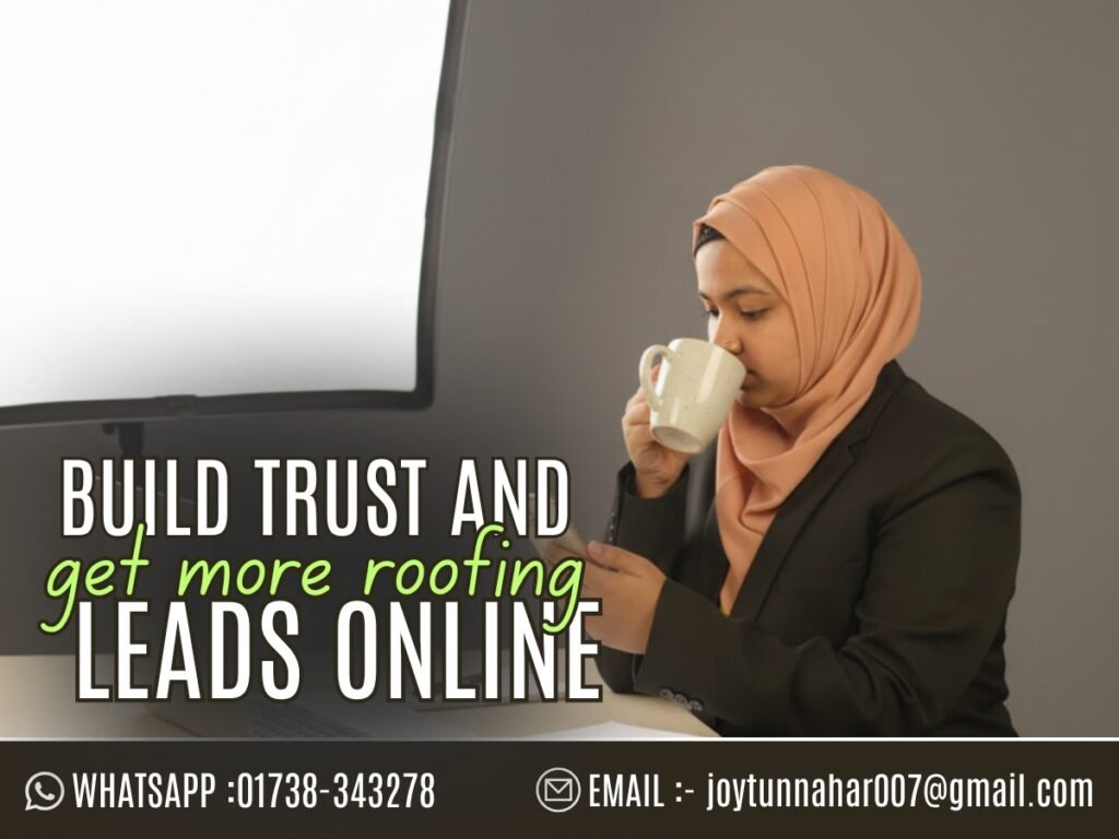 Mandeville roofing contractor website design by MST Joytunnahar