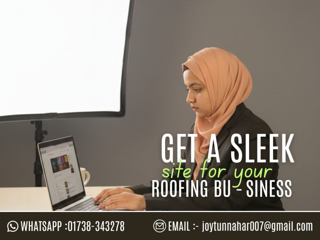 Natchitoches roofing contractor website homepage design