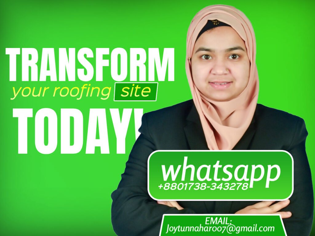 Sorrento roofing contractor website design preview