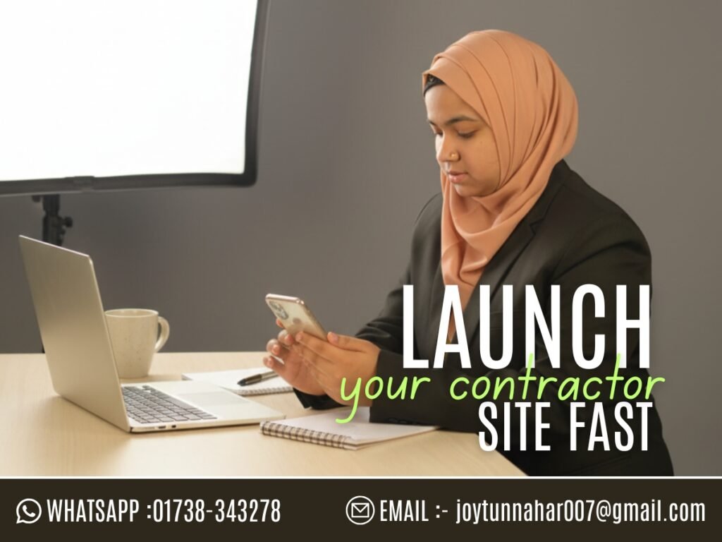 broussard contractor website design template