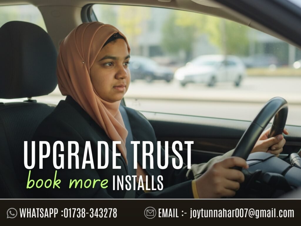 Modern HVAC contractor website UX redesign