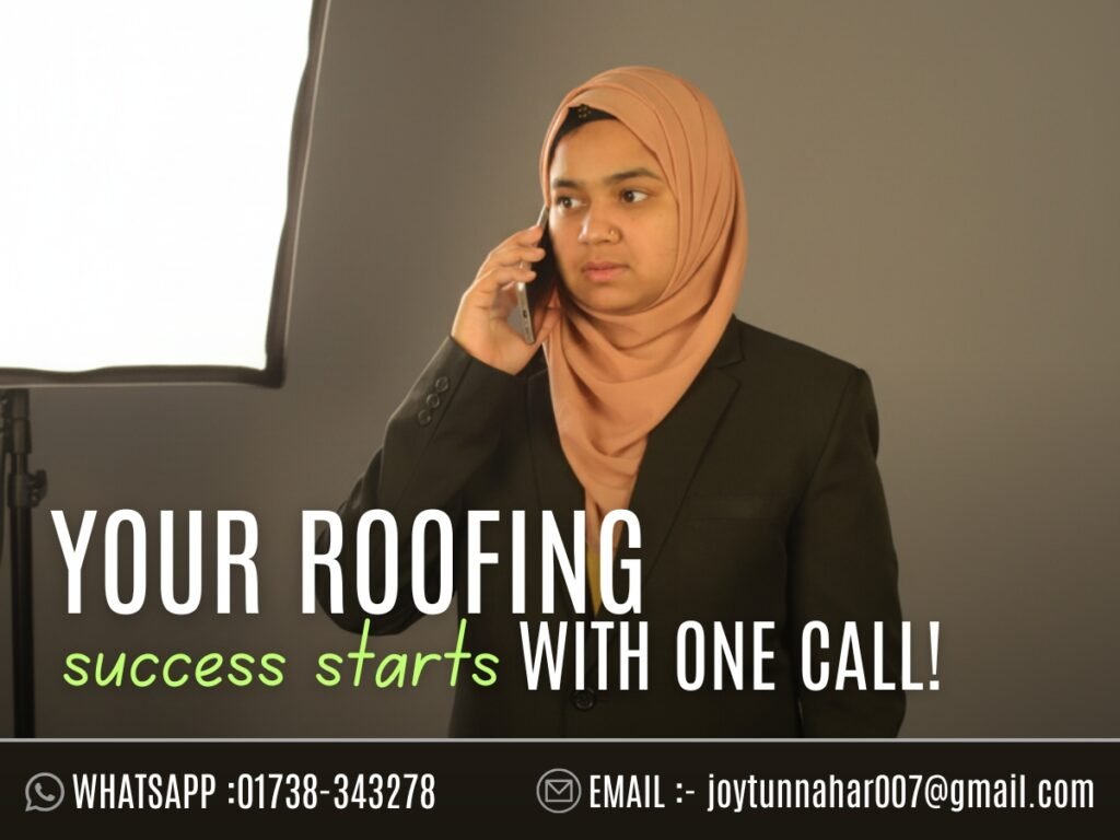 Professional roofing contractor website design preview